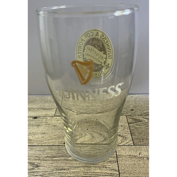 Guinness Harp Beer Pint Glass Guinness & Co Porter Dublin Bottled at McCartan's - Picture 1 of 5